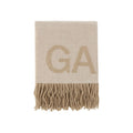 Ganni Beige Wool Oves Aries Scarf