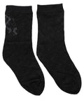 Dolce & Gabbana Black Floral Nylon Stretch Mid Calf Socks - Eljoys Fashion 