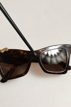 Dolce & Gabbana Brown DG4434 Accent Havana Acetate Frame Sunglasses - Eljoys Fashion 
