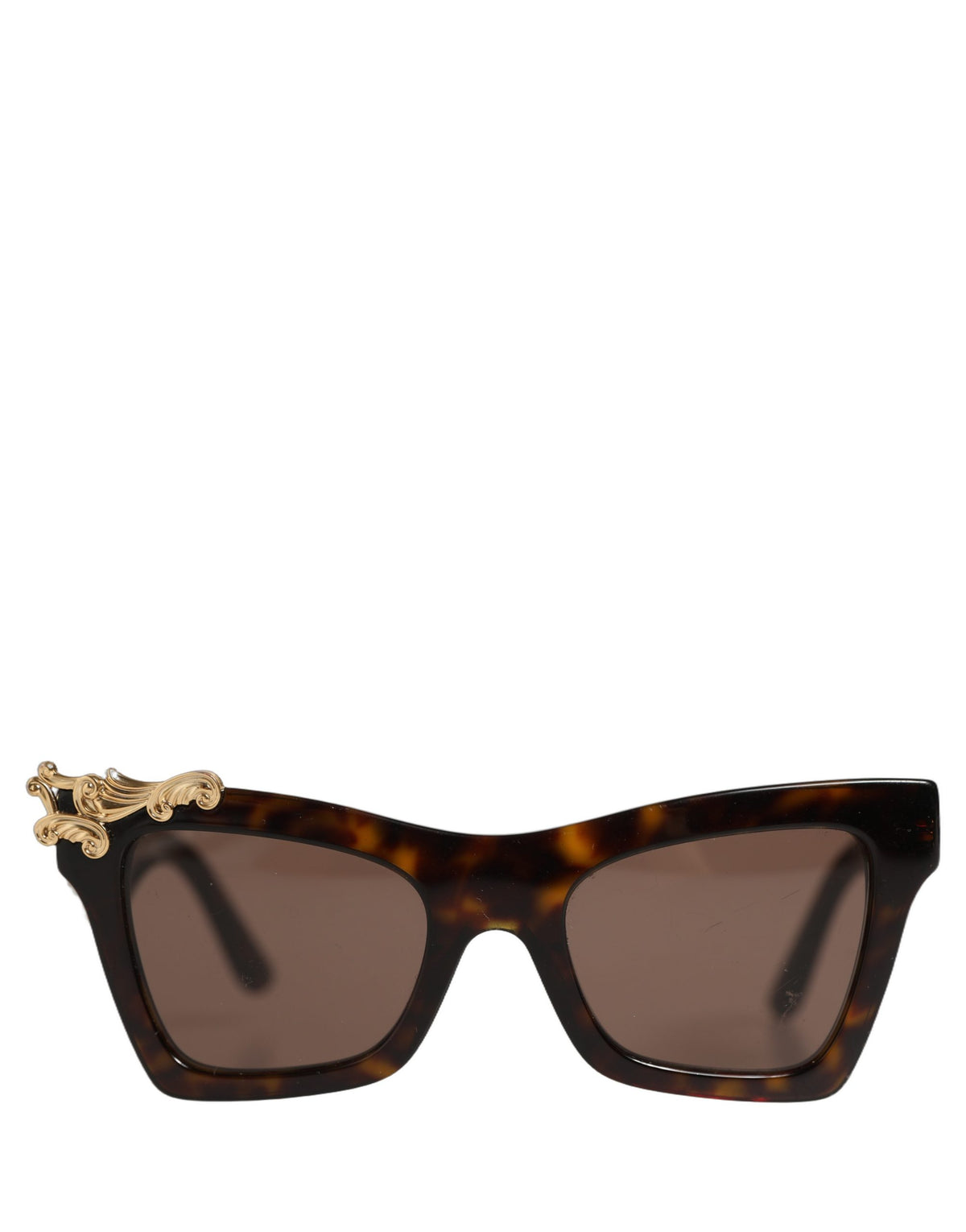 Dolce & Gabbana Brown DG4434 Accent Havana Acetate Frame Sunglasses - Eljoys Fashion 