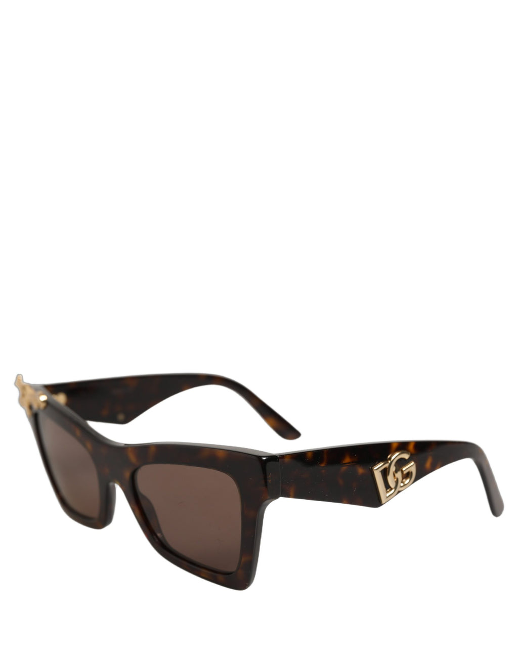 Dolce & Gabbana Brown DG4434 Accent Havana Acetate Frame Sunglasses - Eljoys Fashion 