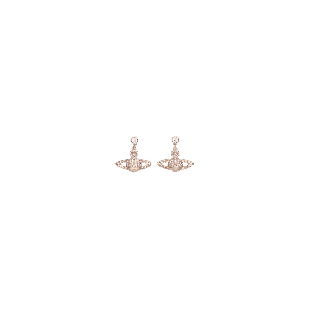 Multicolor brass earrings by Vivienne Westwood featuring bold, intricate design and signature orb accents.