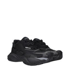 Versace Black Fabric Chunky Sneakers Versace