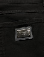 Dolce & Gabbana Black CottonStretch Regular Skinny Denim Jeans - Eljoys Fashion 