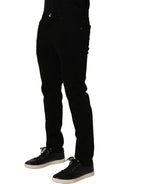 Dolce & Gabbana Black CottonStretch Regular Skinny Denim Jeans - Eljoys Fashion 