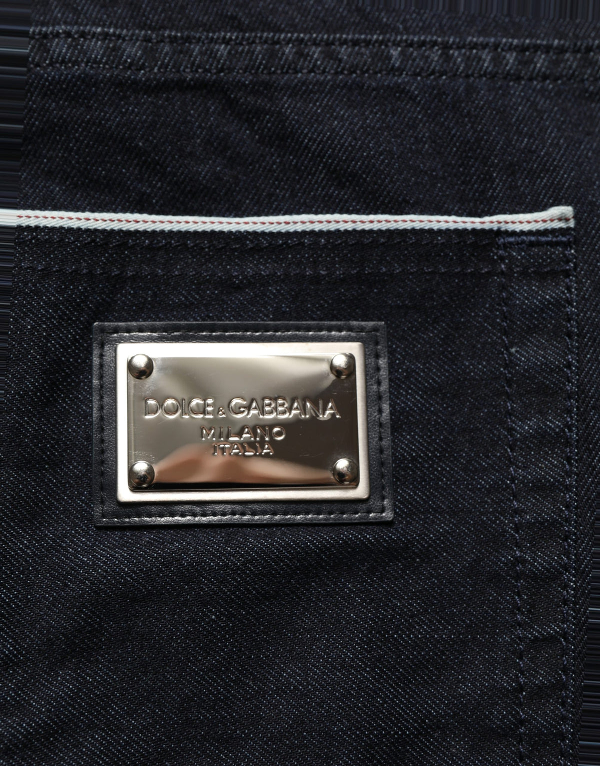 Dolce & Gabbana Black Cotton Stretch Straight Men Denim Jeans - Eljoys Fashion 