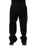 Dolce & Gabbana Black Cotton Stretch Straight Men Denim Jeans - Eljoys Fashion 