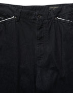 Dolce & Gabbana Black Cotton Stretch Straight Men Denim Jeans - Eljoys Fashion 