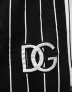 Dolce & Gabbana Black Striped DG Patch Men Sweatpants Pants - Eljoys Fashion 