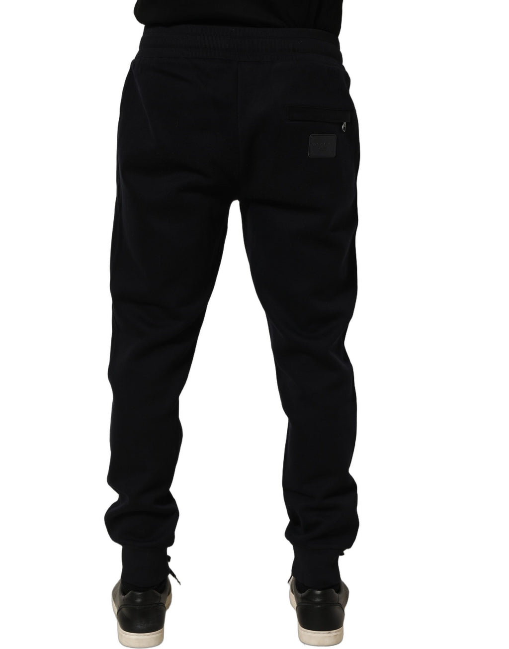 Dolce & Gabbana Blue Cotton Drawstring Jogger Trouser Pants - Eljoys Fashion 