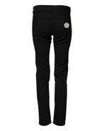 Dolce & Gabbana Black Cotton Stretch Skinny Denim Trouser Jeans - Eljoys Fashion 
