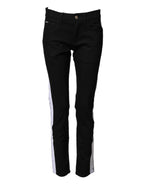 Dolce & Gabbana Black Cotton Stretch Skinny Denim Trouser Jeans - Eljoys Fashion 