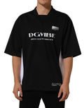 Dolce & Gabbana Black Polyester DGVIB3 Oversized Jersey T-shirt - Eljoys Fashion 