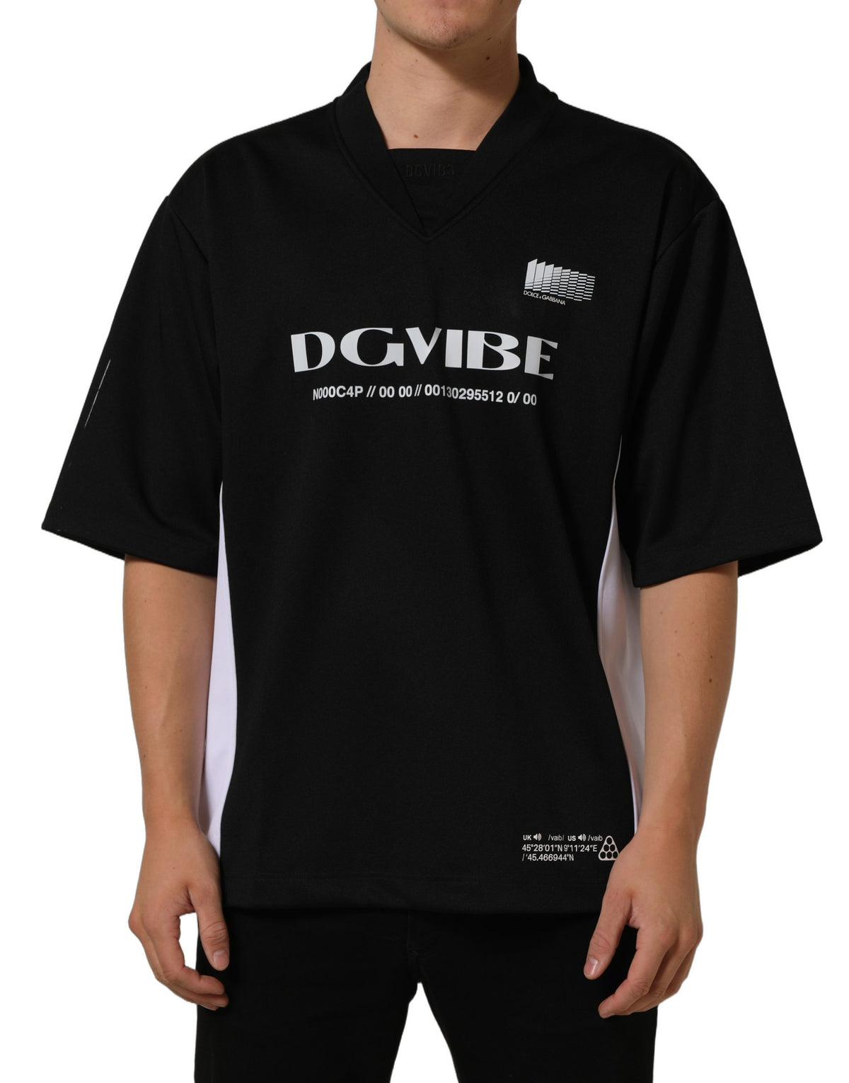 Dolce & Gabbana Black Polyester DGVIB3 Oversized Jersey T-shirt - Eljoys Fashion 