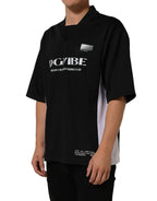 Dolce & Gabbana Black Polyester DGVIB3 Oversized Jersey T-shirt - Eljoys Fashion 