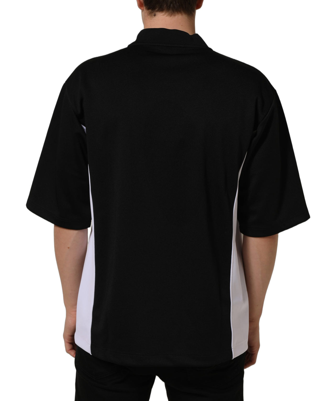 Dolce & Gabbana Black Polyester DGVIB3 Oversized Jersey T-shirt - Eljoys Fashion 
