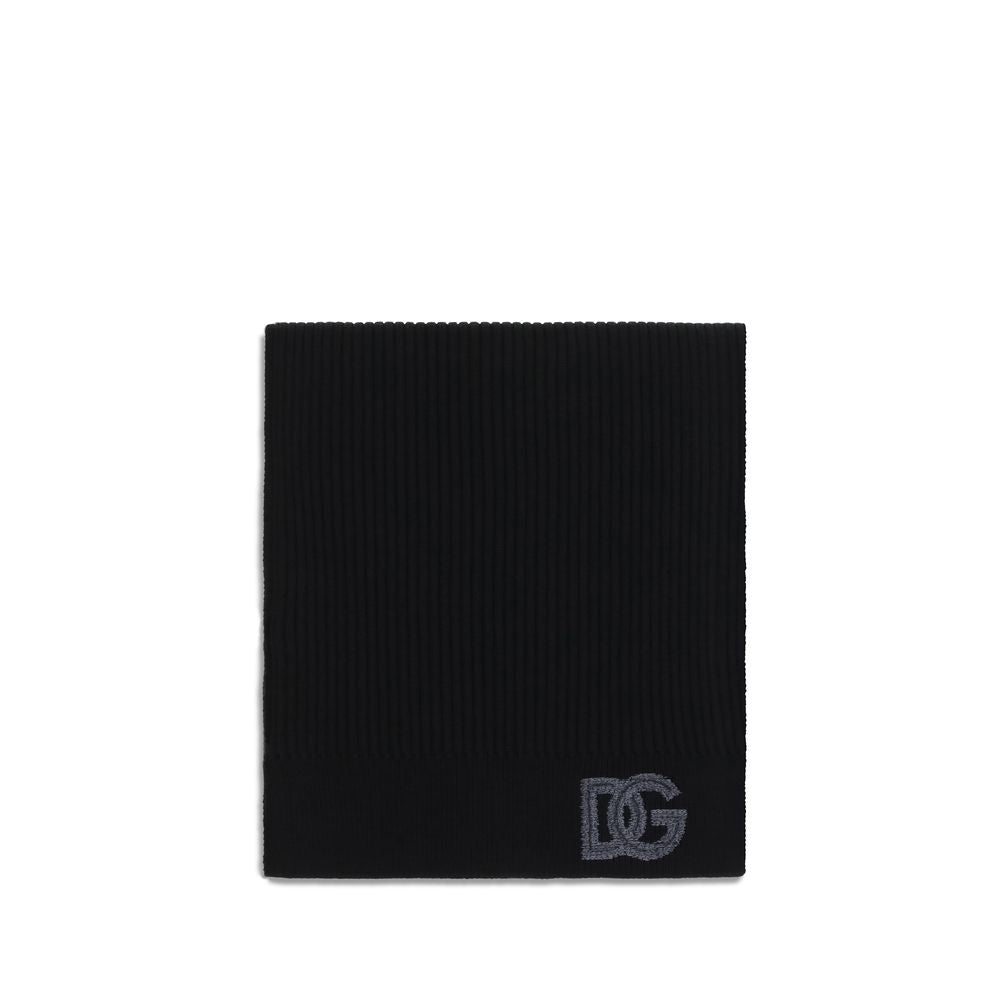 Dolce & Gabbana Black Wool Oves Aries Scarf - Eljoys Fashion 