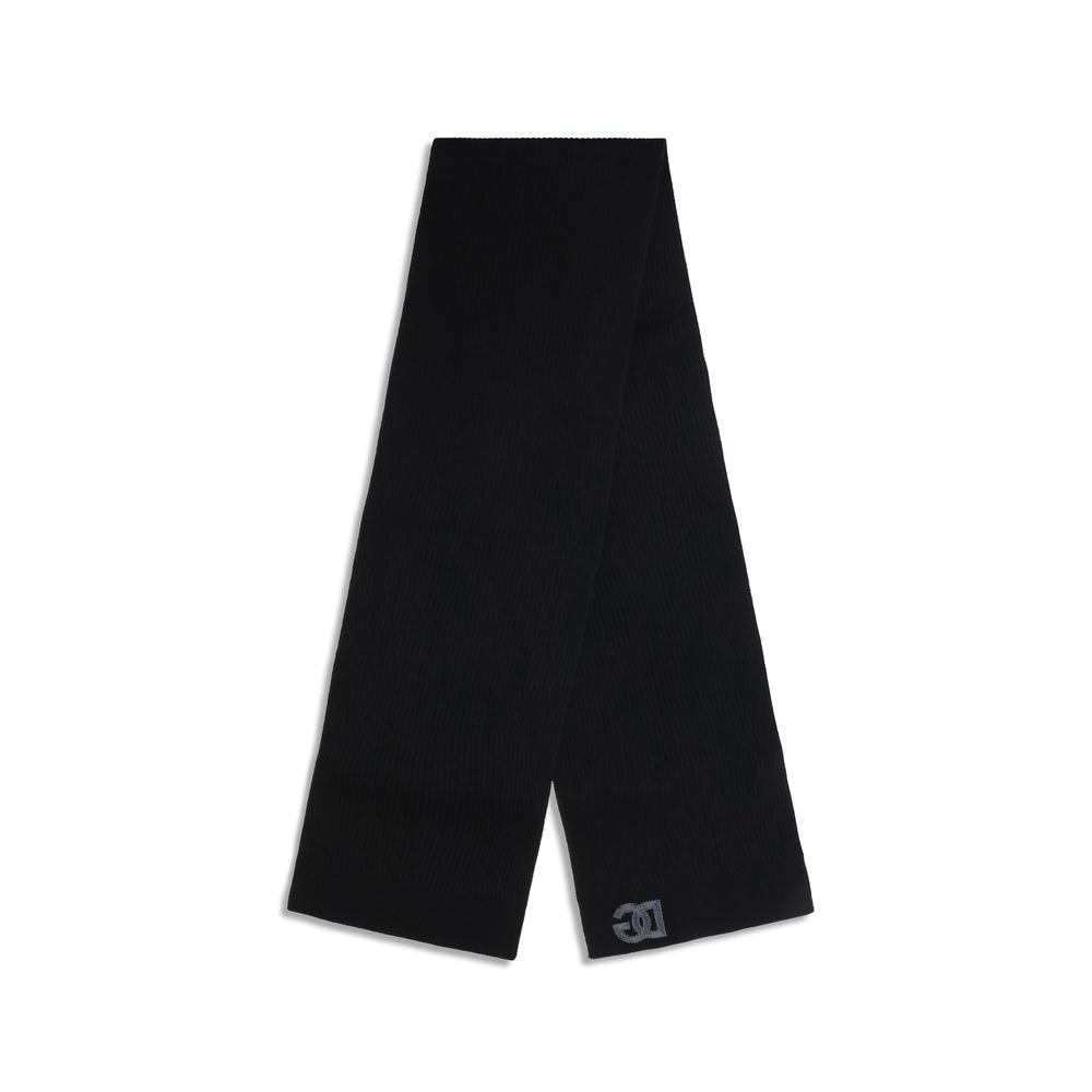 Dolce & Gabbana Black Wool Oves Aries Scarf - Eljoys Fashion 