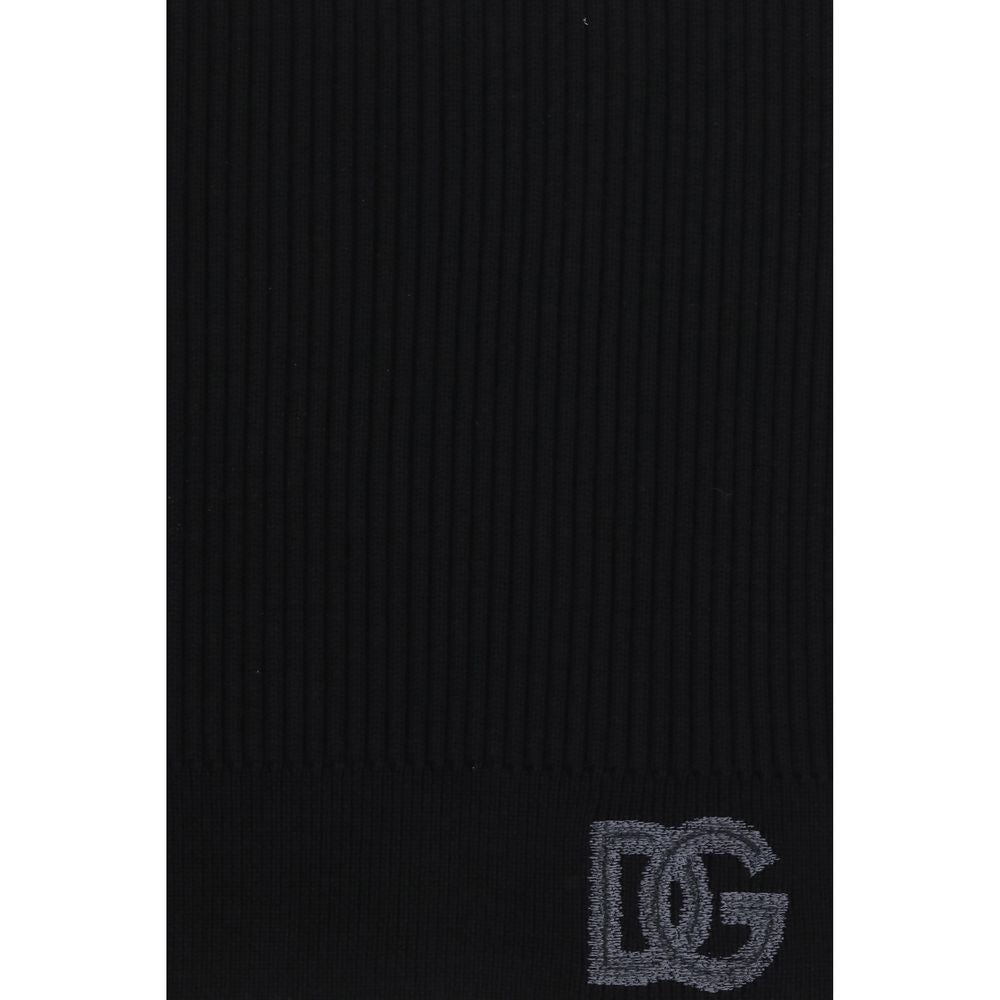 Dolce & Gabbana Black Wool Oves Aries Scarf - Eljoys Fashion 