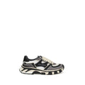 Dolce & Gabbana Gray Calf Leather Bos Taurus Chunky Sneakers Dolce & Gabbana