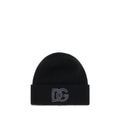 Dolce & Gabbana Black Wool Oves Aries Beanie Dolce & Gabbana