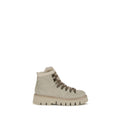 Pedro García Beige Calf Leather Bos Taurus Lace-Up Boots Pedro García