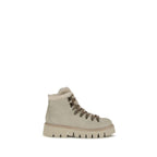 Pedro García Beige Calf Leather Bos Taurus Lace-Up Boots Pedro García