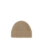 Ami Paris Beige Wool Oves Aries Beanie Ami Paris