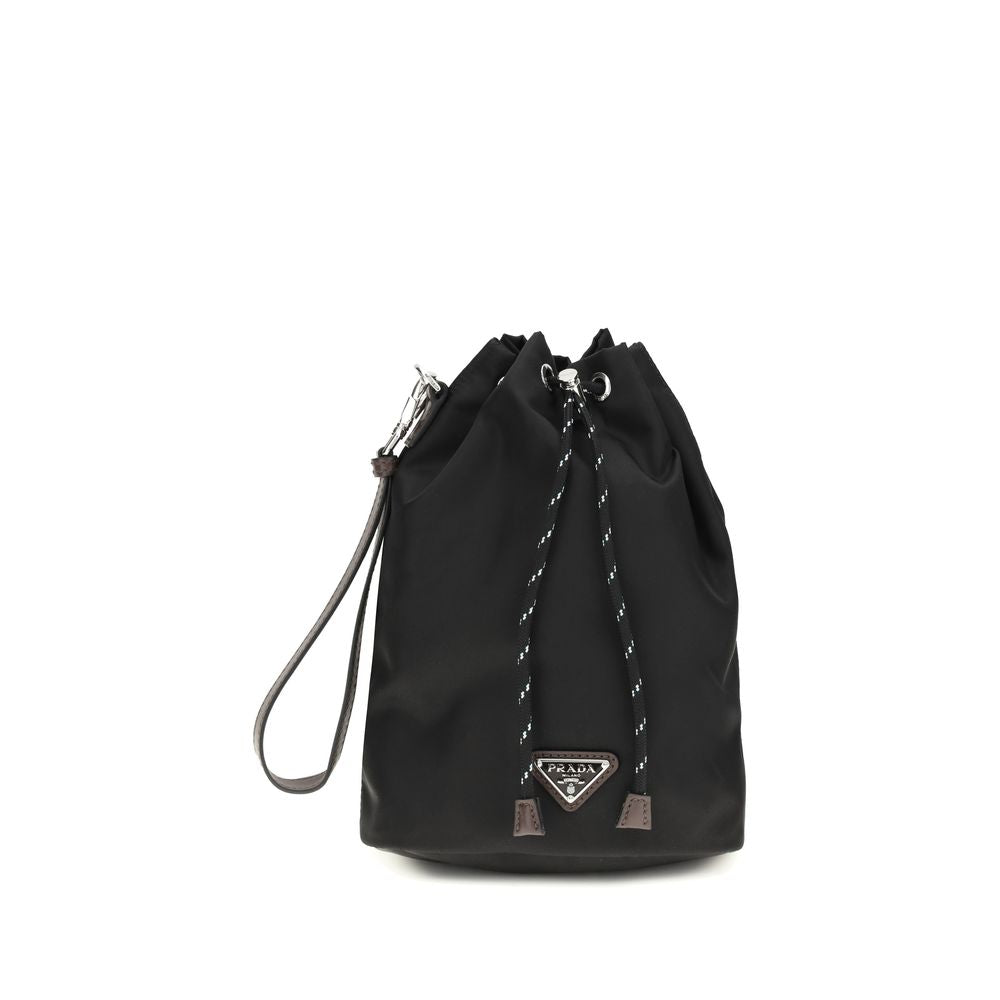 Prada Black Recycled Polyamide Accessories Prada