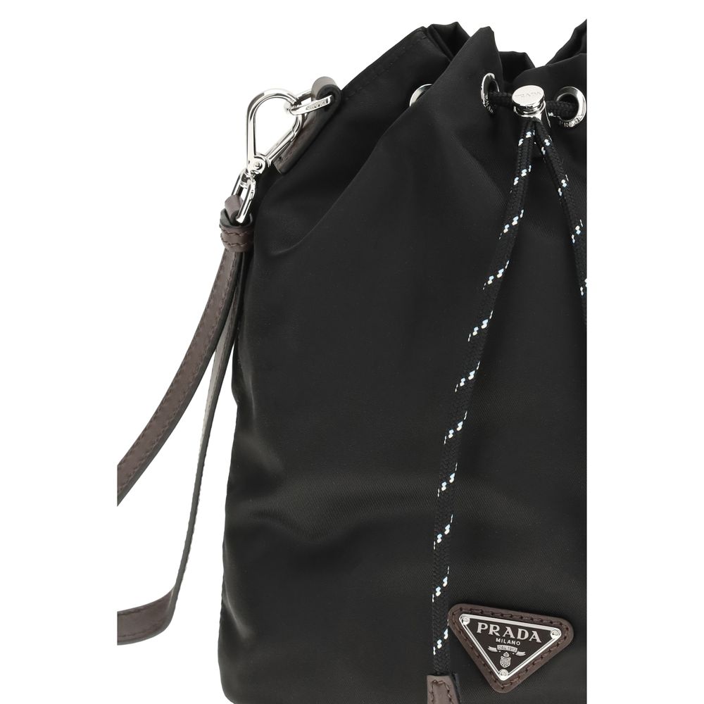 Prada Black Recycled Polyamide Accessories Prada