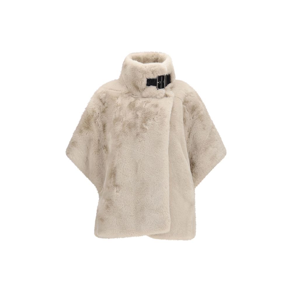 PINKO Beige Polyester Full-Length Jacket PINKO