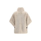 PINKO Beige Polyester Full-Length Jacket PINKO