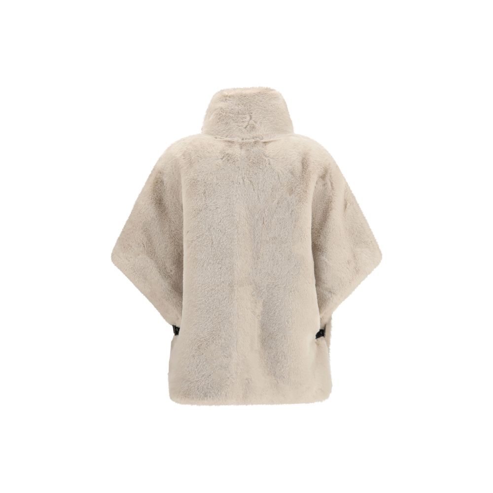 PINKO Beige Polyester Full-Length Jacket PINKO