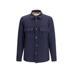 Jacob Cohen Blue Wool Oves Aries Full-Length Jacket Jacob Cohen