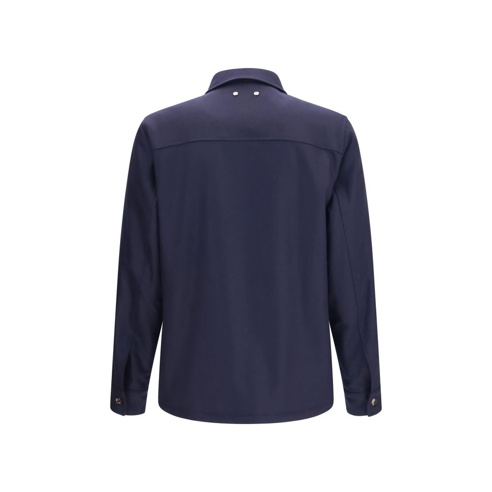 Jacob Cohen Blue Wool Oves Aries Full-Length Jacket Jacob Cohen