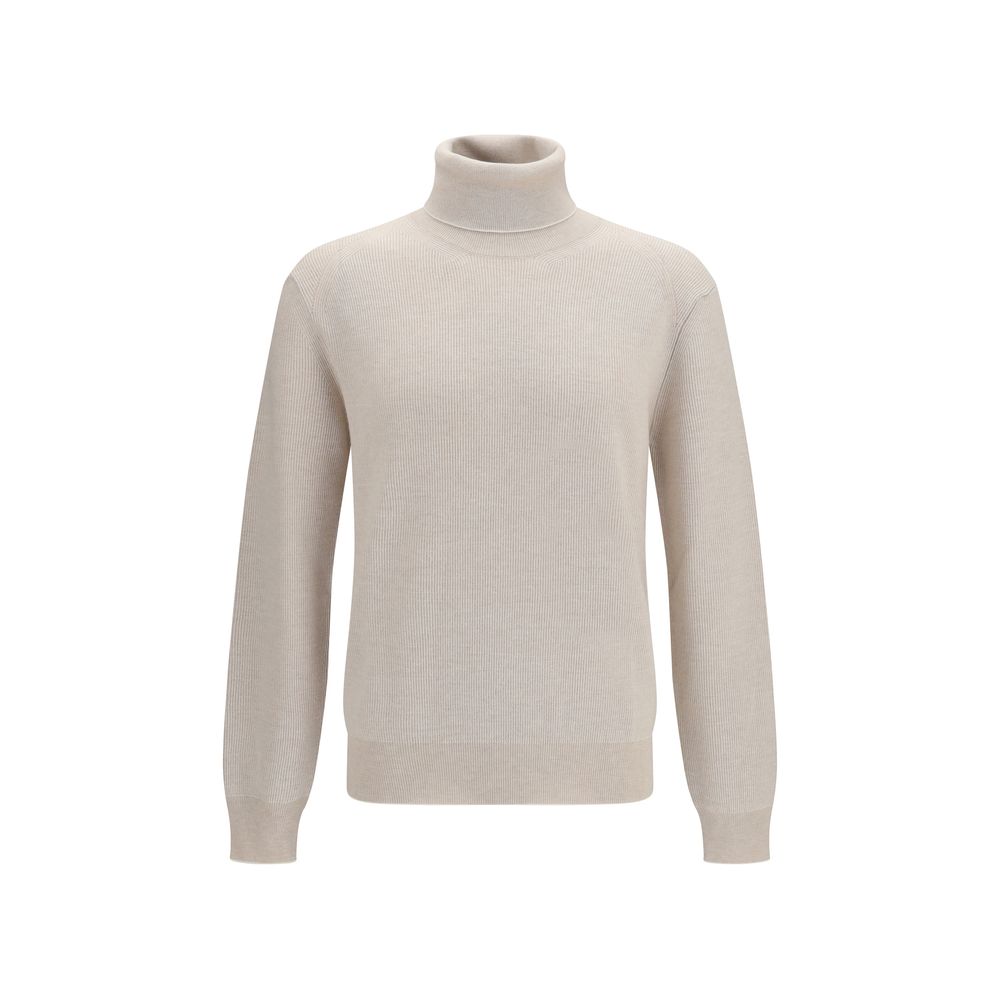 Brioni Beige Cashmere Turtleneck Brioni
