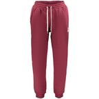 Converse red cotton men's trousers, casual fit with waistband and pockets, displayed on a neutral background