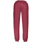 Converse red cotton men's trousers displayed flat, showing the relaxed fit and classic design suitable for casual wear.