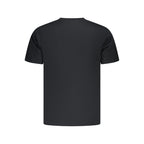 Black cotton Converse men's T-shirt with classic crew neck and logo detail, casual everyday wear.