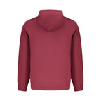 Red Converse men's cotton sweatshirt with a classic crewneck design and subtle branding, soft and comfortable fit.
