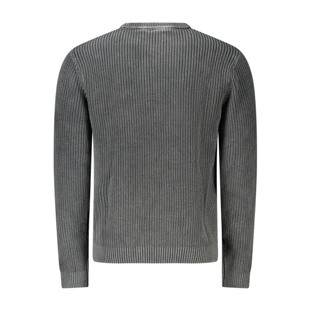 Black cotton men's shirt from Pepe Jeans with a classic fit and button-down collar, displayed on a plain background.