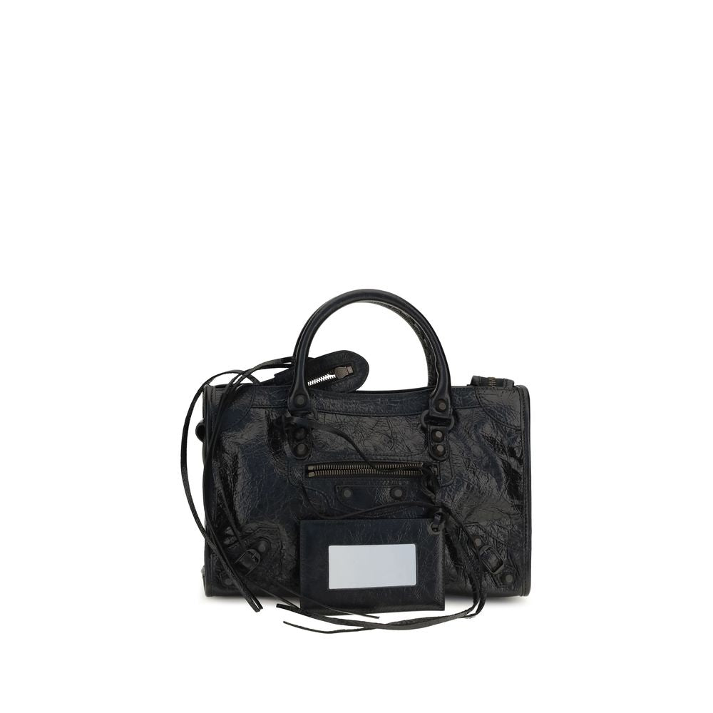 Balenciaga Black Lamb Ovis Aries Handbag - Eljoys Fashion 