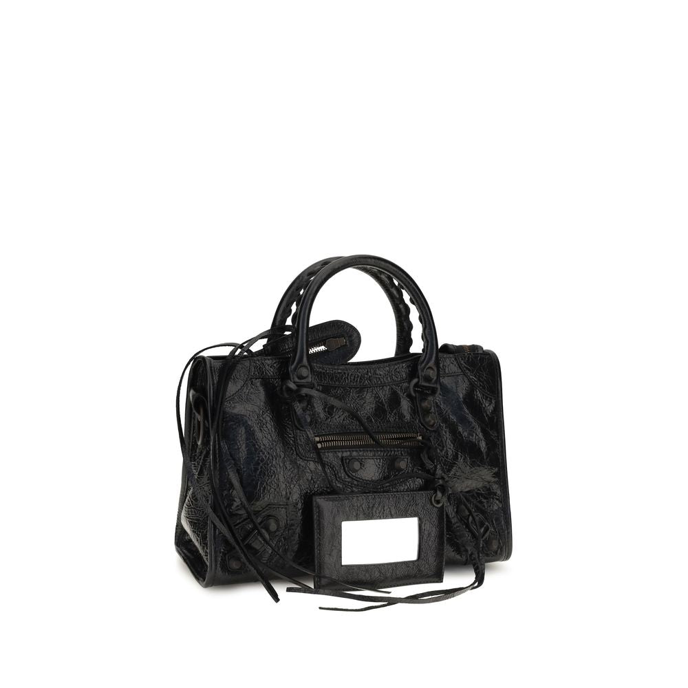 Balenciaga Black Lamb Ovis Aries Handbag - Eljoys Fashion 