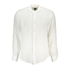 Hugo Boss White Linen Men's Shirt Hugo Boss
