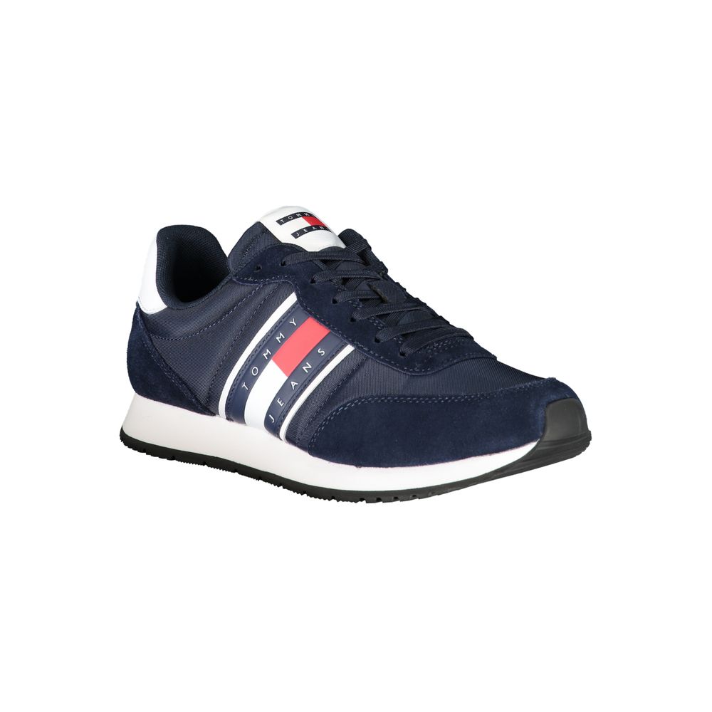 Tommy Hilfiger Blue Polyester Men's Sneaker Tommy Hilfiger