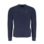 Napapijri Blue Cotton Men Sweater Napapijri