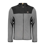 Gray Norway 1963 polyester men's sweater with a classic fit, featuring a round neckline and subtle knit texture.
