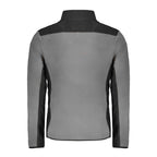 Gray Norway 1963 men's polyester sweater with a classic fit and ribbed cuffs, displayed on a plain background.