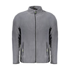 Norway 1963 gray polyester men's sweatshirt with a casual fit, featuring a round neckline and minimalist design.