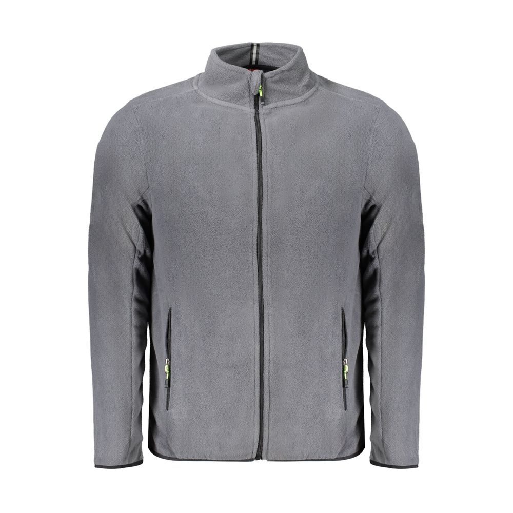 Norway 1963 gray polyester men's sweatshirt with a casual fit, featuring a round neckline and minimalist design.